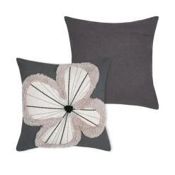 STOF Coussin carré coton (40 x 40 cm) Tilda ardoise Gris Discount