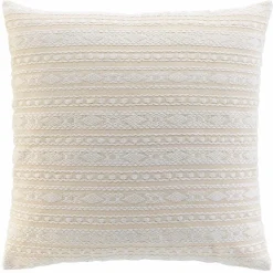 douceur d'intu017drieur Coussin carré coton tissé (60 x 60 cm) Ilies Beige Outlet