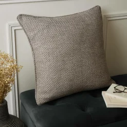 EMINZA Coussin carré effet chiné (50 x 50 cm) James galet Gris Discount