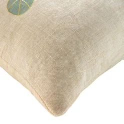 douceur d'intu017drieur Coussin carré effet lin (45 x 45 cm) Eucalys Vert Online