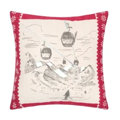 STOF Coussin carré en coton (45 x 45 cm) Villard Ecru Sale