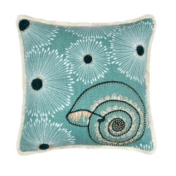 STOF Coussin carré en coton (45 x 45 cm) Barbade Vert céladon Clearance