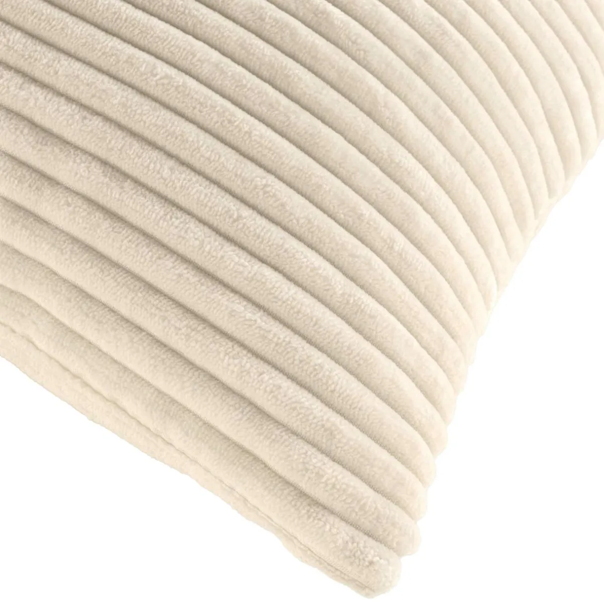 douceur d'intu017drieur Coussin carré en flanelle relief (45 x 45 cm) Nils Ecru Discount