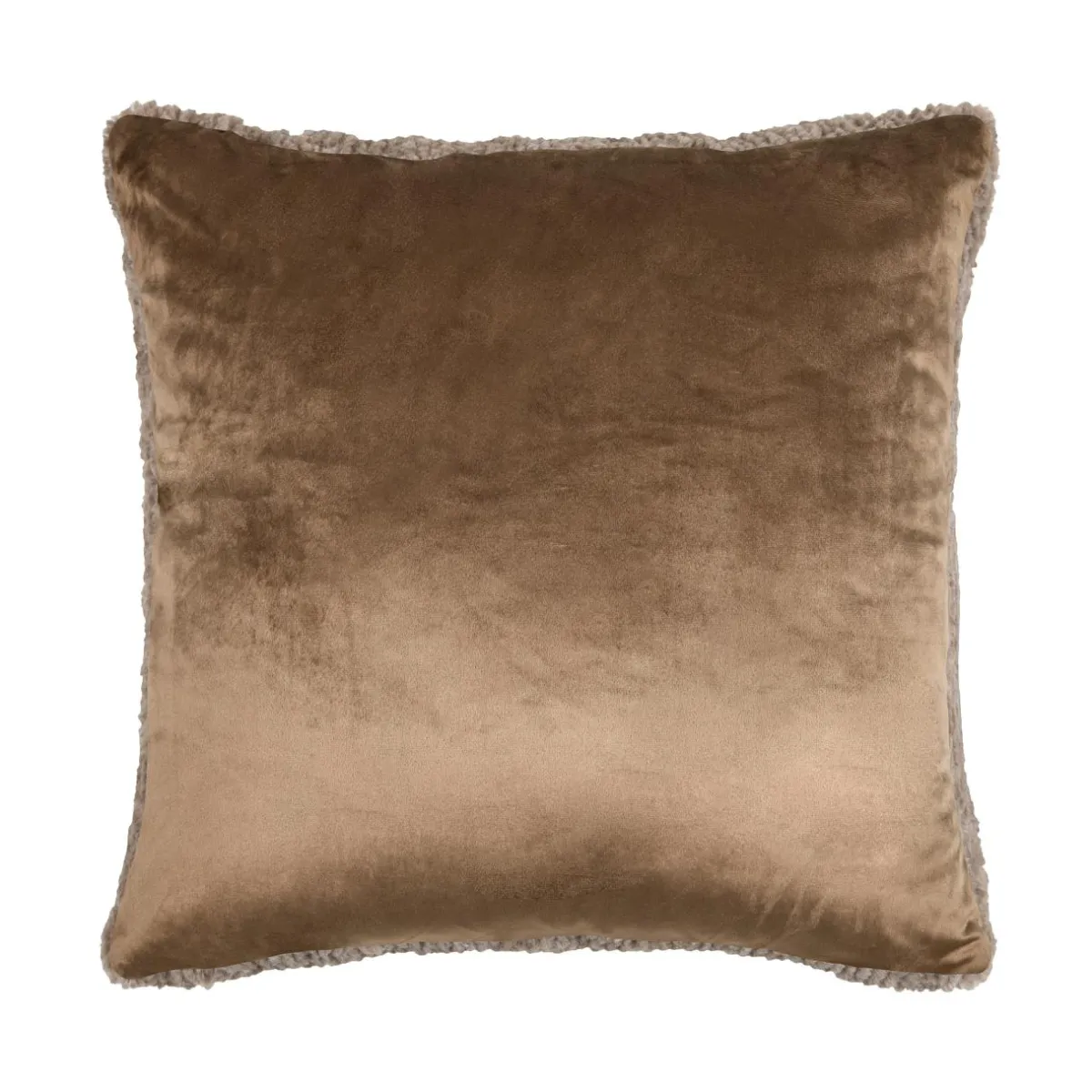 STOF Coussin carré fausse fourrure (45 x 45 cm) Timmy Taupe Best