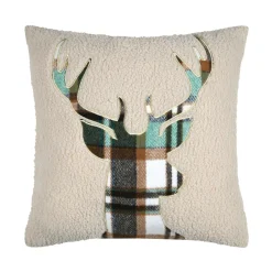 STOF Coussin carré fausse fourrure (45 x 45 cm) Wildforest Vert Sale