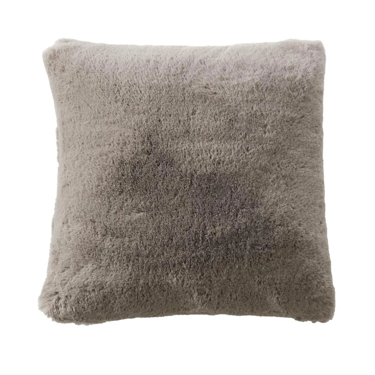 EMINZA Coussin carré fausse fourrure (45 x 45 cm) Finn Taupe Discount