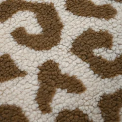 STOF Coussin carré fausse fourrure léopard (45 x 45 cm) Fauves Beige