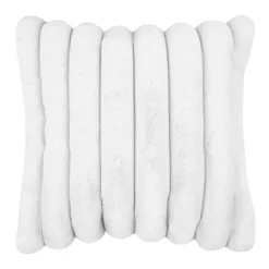 STOF Coussin carré fausse fourrure (45 x 45 cm) Polary Blanc Hot