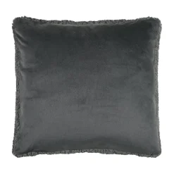STOF Coussin carré fausse fourrure (50 x 50 cm) Dudley souris Gris