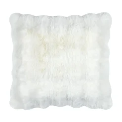 STOF Coussin carré fausse fourrure (45 x 45 cm) Nebraska Ecru Sale