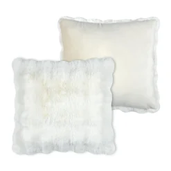 STOF Coussin carré fausse fourrure (45 x 45 cm) Nebraska Ecru Sale