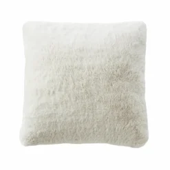 EMINZA Coussin carré fausse fourrure (45 x 45 cm) Finn Blanc Sale
