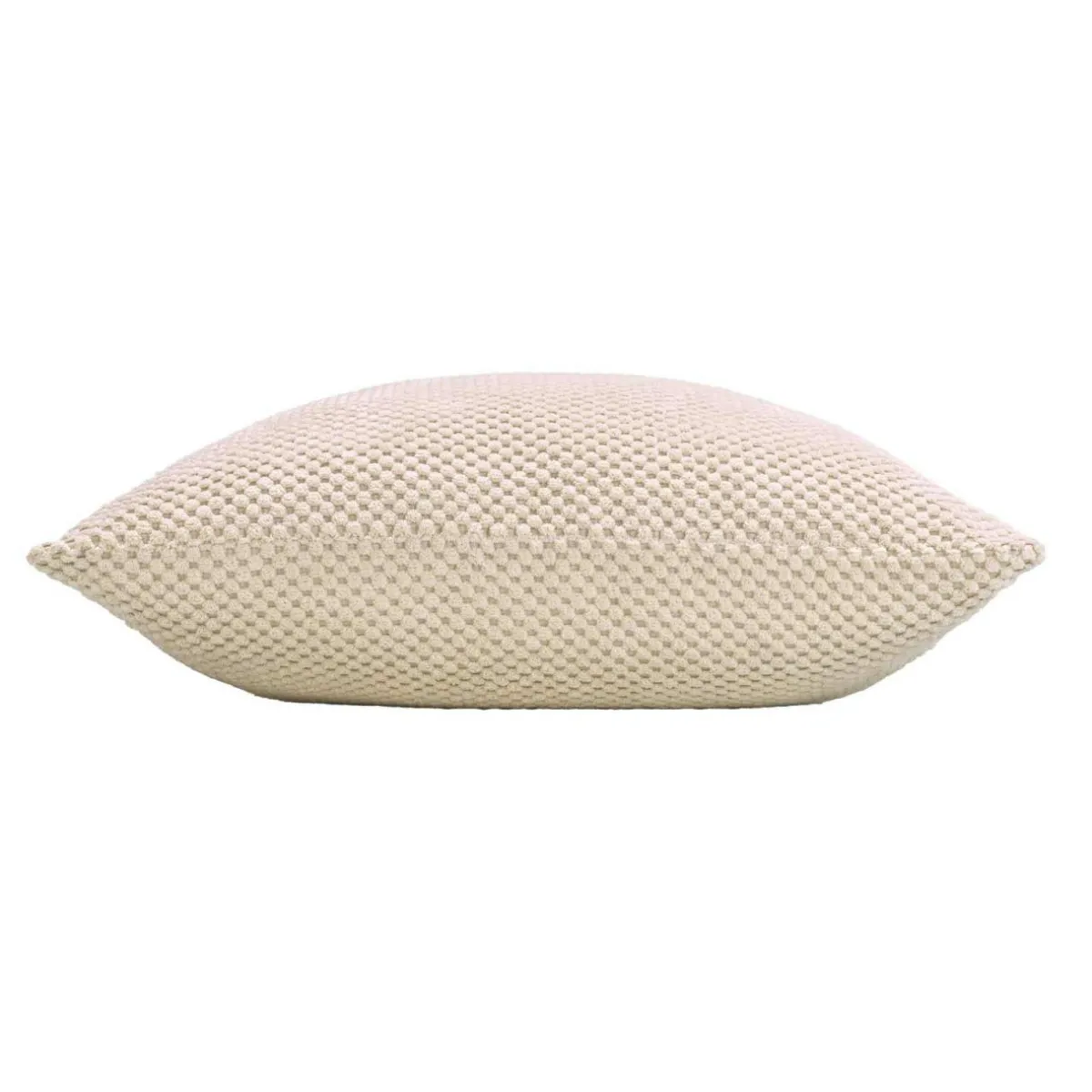 douceur d'intu017drieur Coussin carré flanelle relief (45 x 45 cm) Java Ecru Hot