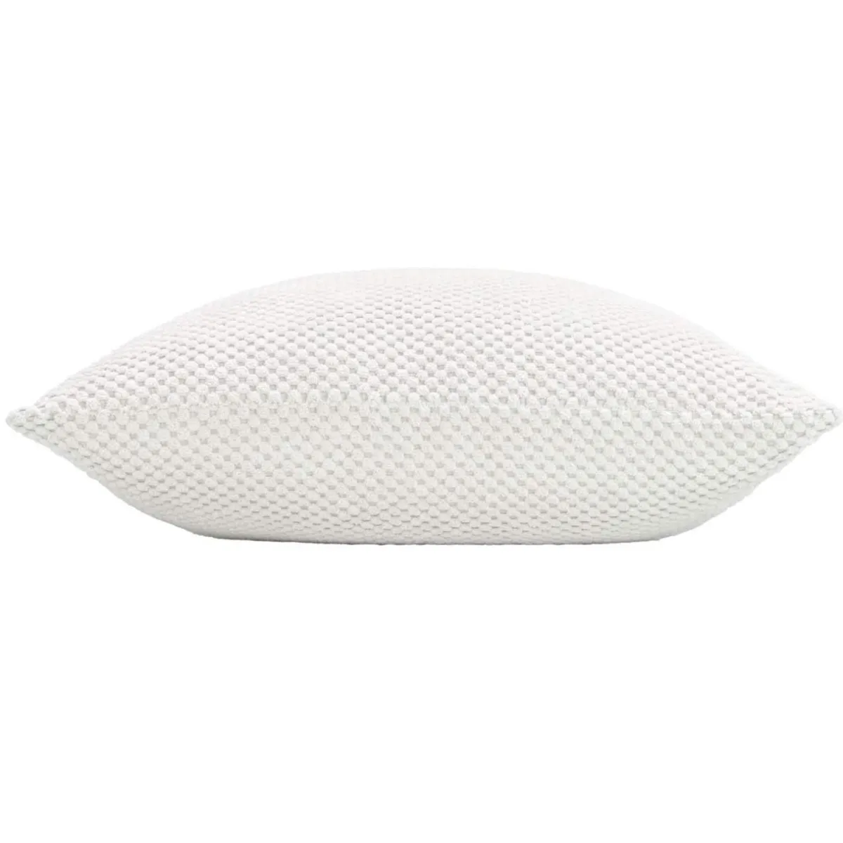 douceur d'intu017drieur Coussin carré flanelle relief (45 x 45 cm) Java Blanc Clearance