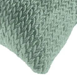 douceur d'intu017drieur Coussin carré flanelle relief (45 x 45 cm) Flanela Vert kaki Hot