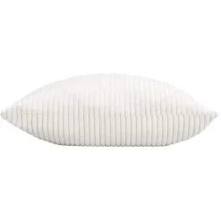 douceur d'intu017drieur Coussin carré flanelle relief (45 x 45 cm) Nils Blanc Clearance