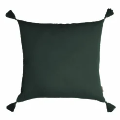 EMINZA Coussin carré gaze de coton (40 x 40 cm) Gaïa Vert sapin Discount