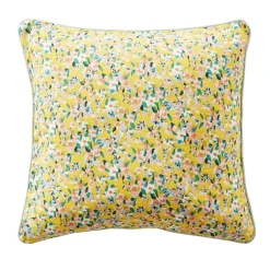 EMINZA Coussin carré gaze de coton (45 x 45 cm) Abigaël Jaune Online