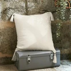 EMINZA Coussin carré gaze de coton (40 x 40 cm) Gaïa pampa Beige Outlet