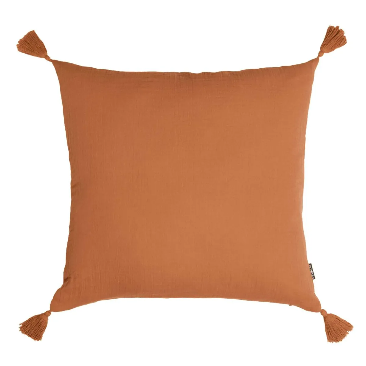 EMINZA Coussin carré gaze de coton (40 x 40 cm) Gaïa Abricot Sale