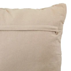 Atmosphera, cru017dateur d'intu017drieur Coussin carré gaze de coton (50 x 50 cm) Letho Beige Clearance