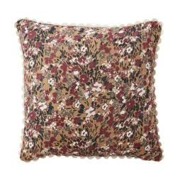 EMINZA Coussin carré gaze de coton (40 x 40 cm) Constance Camel New