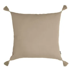 EMINZA Coussin carré gaze de coton (60 x 60 cm) Gaïa Ficelle Clearance