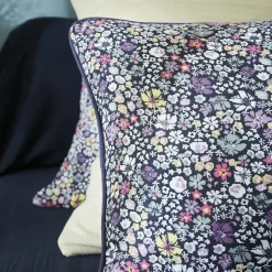 EMINZA Coussin carré gaze de coton (45 x 45 cm) Elya Violet Outlet