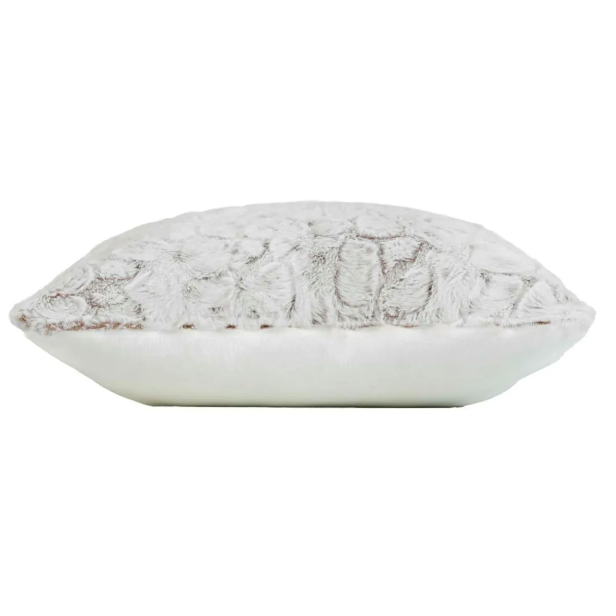 douceur d'intu017drieur Coussin carré imitation fourrure (45 x 45 cm) Alaska Ecru Sale