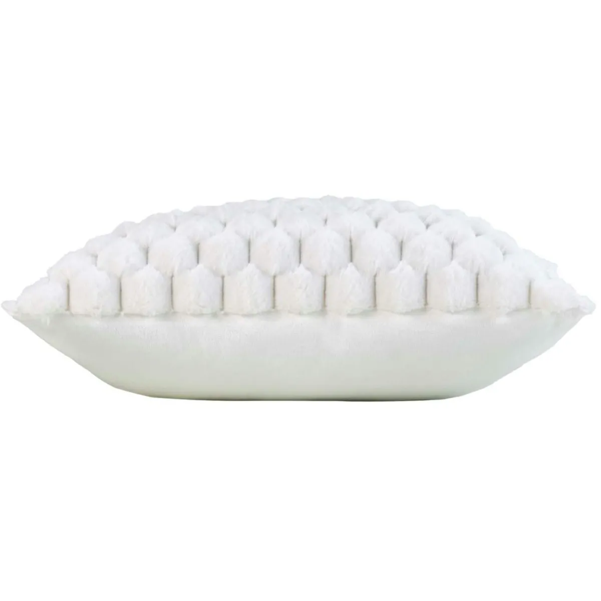 douceur d'intu017drieur Coussin carré imitation fourrure (45 x 45 cm) Frosty Ecru Clearance