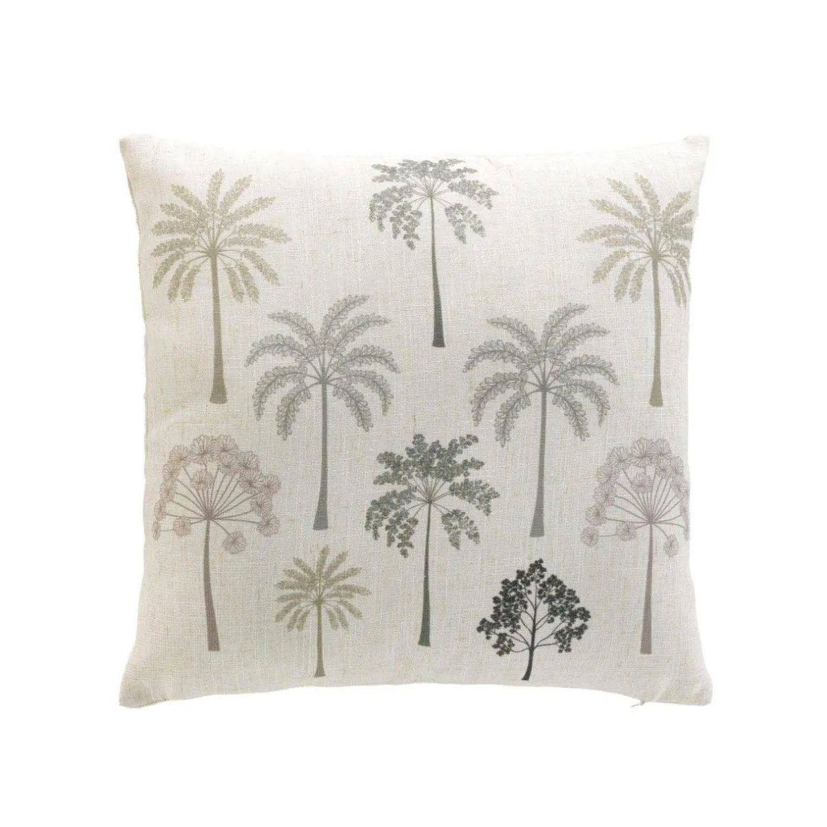 douceur d'intu017drieur Coussin carré lin et coton (45 x 45 cm) Palmea Vert Clearance