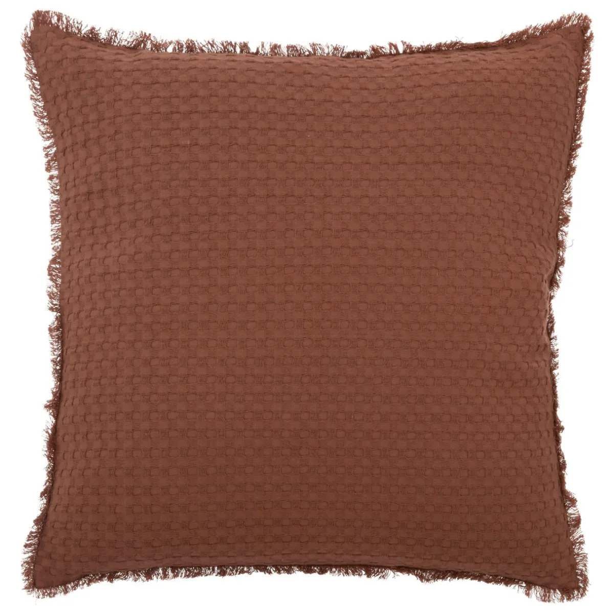ATMOSPHERA Coussin carré nid d'abeille (45 x 45 cm) Widdy Terracotta Best