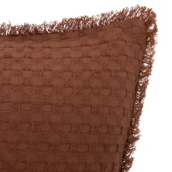 ATMOSPHERA Coussin carré nid d'abeille (45 x 45 cm) Widdy Terracotta Best
