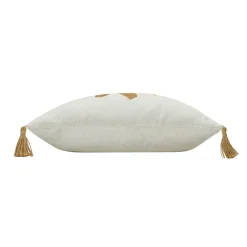 DOUCEUR D'INTERIEUR Coussin carré pompons (45 x 45 cm) Théa Marron Best