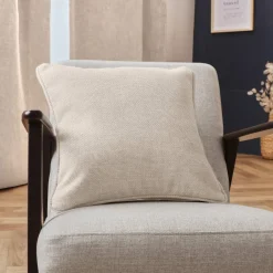 EMINZA Coussin carré tissé (45 x 45 cm) Alba grège Beige Hot