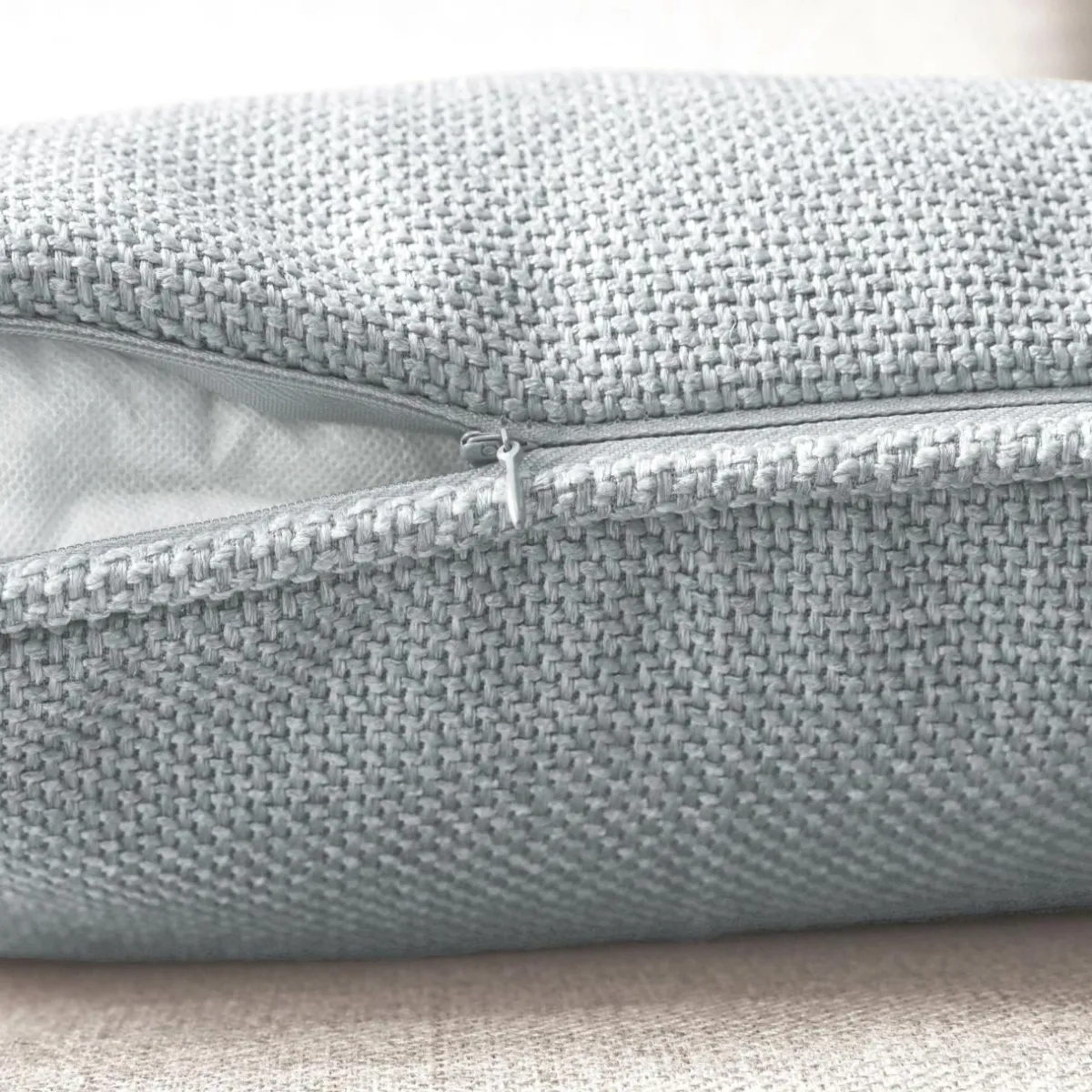 EMINZA Coussin carré tissé (45 x 45 cm) Alba Gris Best