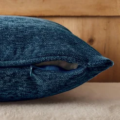 EMINZA Coussin carré tissé (45 x 45 cm) Magnus Bleu nuit Hot