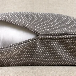 EMINZA Coussin carré tissé (50 x 50 cm) Oscar Gris Anthracite Online