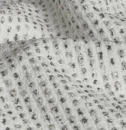 EMINZA Coussin carré tissé (50 x 50 cm) Oscar perle Gris Discount