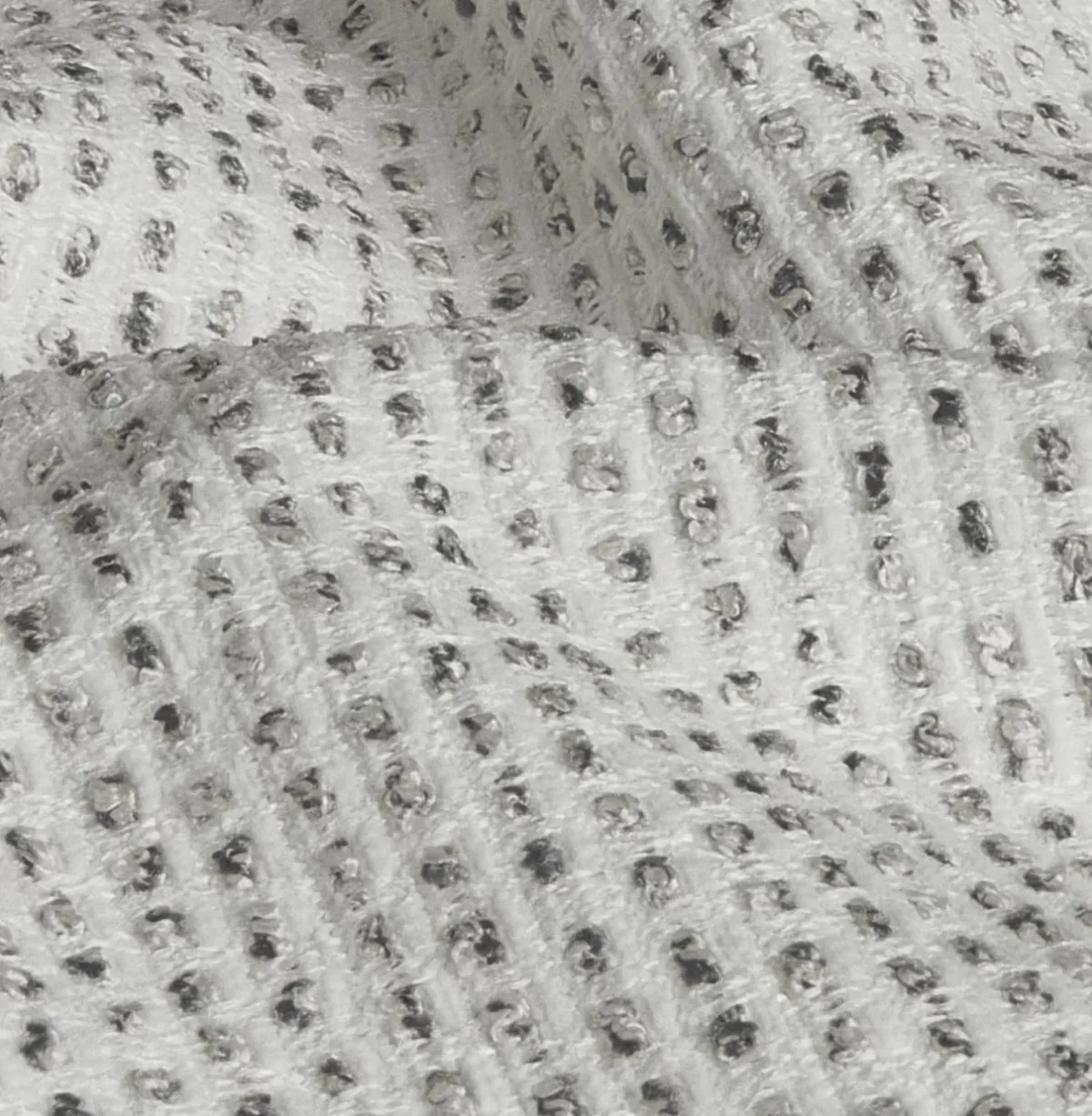 EMINZA Coussin carré tissé (50 x 50 cm) Oscar perle Gris Discount