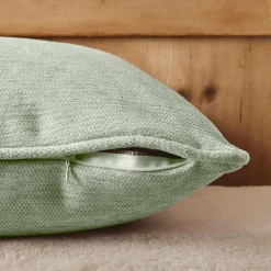 EMINZA Coussin carré tissé (45 x 45 cm) Magnus Vert Eucalyptus