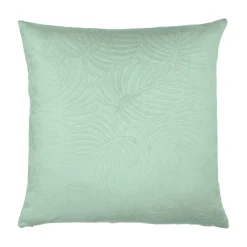 EMINZA Coussin carré velours (60 x 60 cm) Fern Vert sauge Best