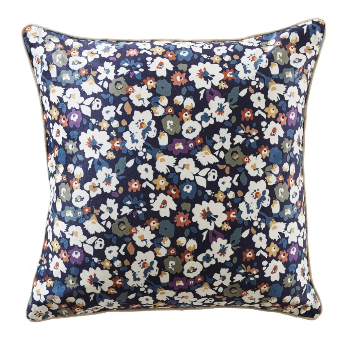 EMINZA Coussin carré velours (50 x 50 cm) Dolores Bleu Outlet