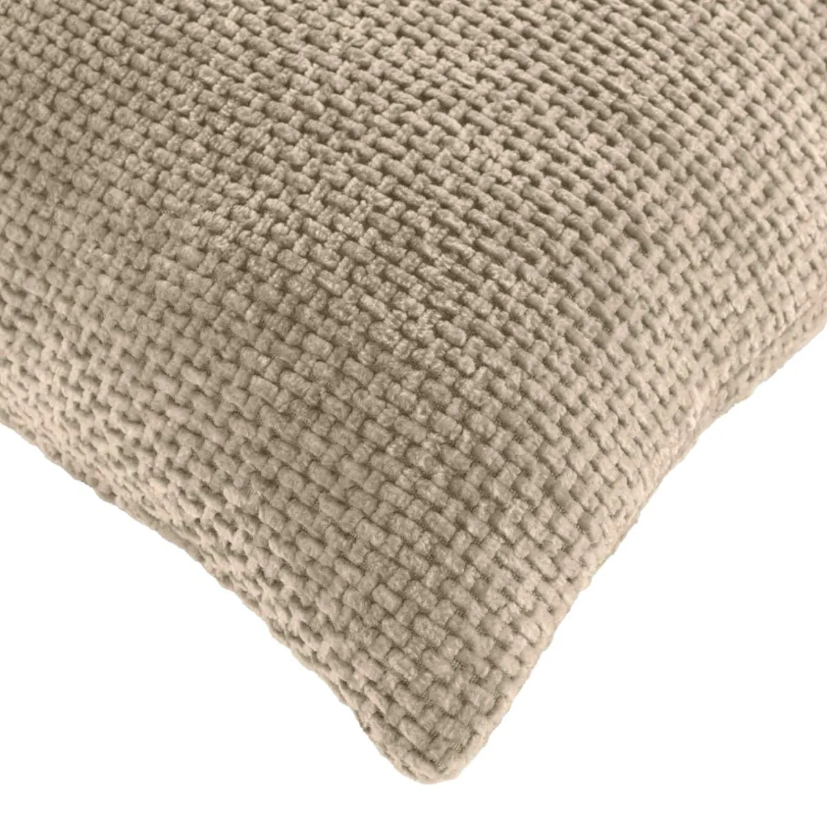 douceur d'intu017drieur Coussin carré Velours (45 x 45 cm) Leo Beige Discount