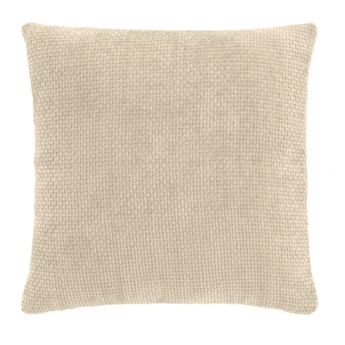 douceur d'intu017drieur Coussin carré velours (45 x 45 cm) Leo Ecru Online