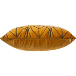 ATMOSPHERA Coussin carré velours (40 x 40 cm) Charly Jaune ocre