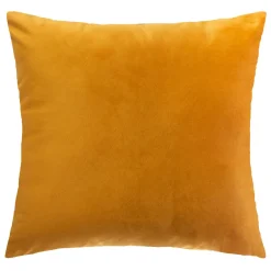 ATMOSPHERA Coussin carré velours (40 x 40 cm) Charly Jaune ocre