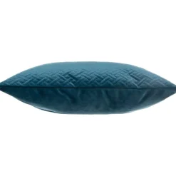 ATMOSPHERA Coussin carré velours (40 x 40 cm) Dolce Bleu canard Outlet