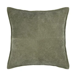 STOF Coussin carré velours (45 x 45 cm) Dandy Vert kaki Sale