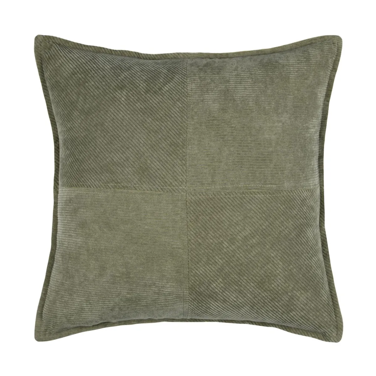 STOF Coussin carré velours (45 x 45 cm) Dandy Vert kaki Sale